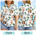 Custom Photo Family Vacation Family Trip - Personalized Hawaiian Shirt