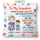 Listen To Your Heart And Always Believe In Yourself - Personalized Pillow