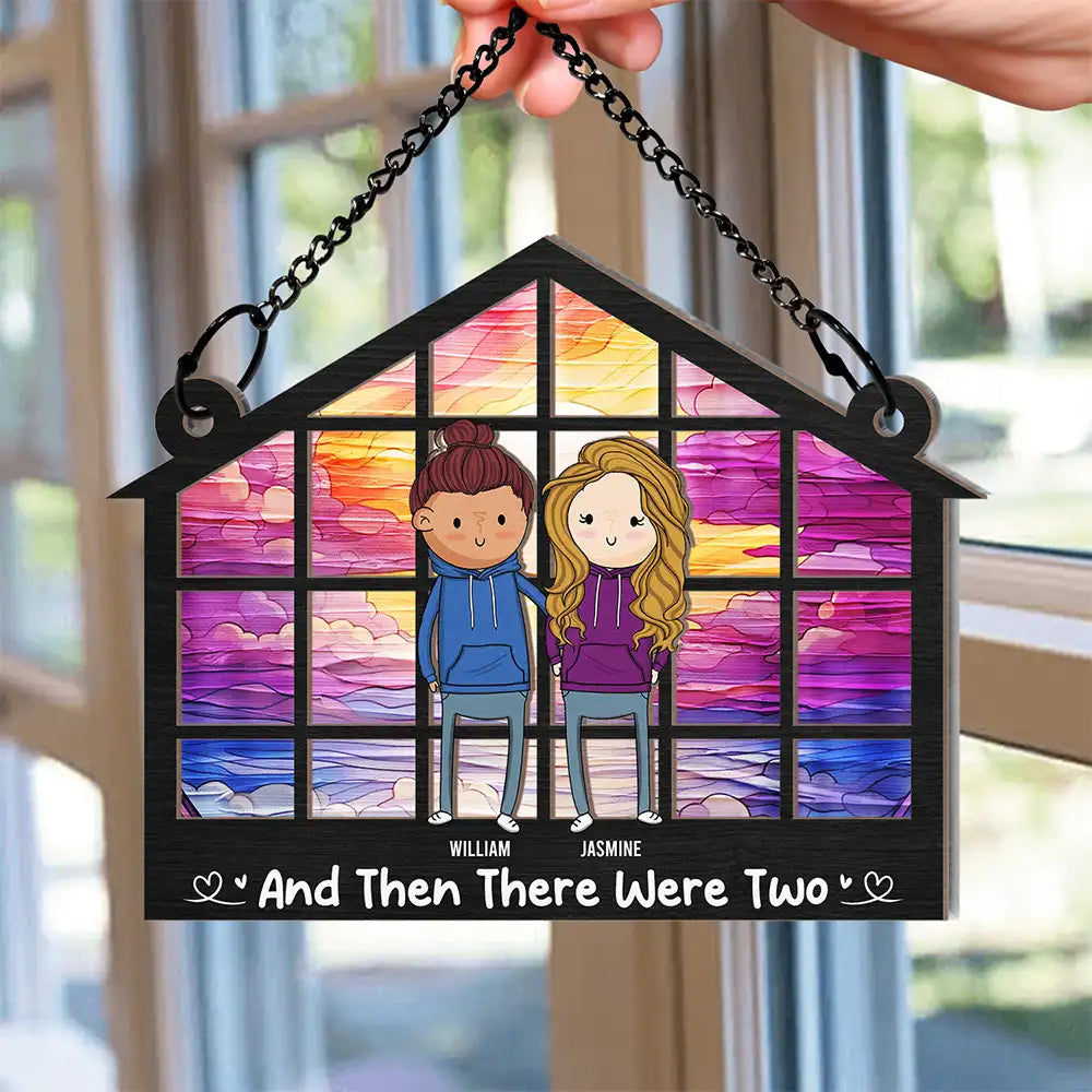 And Then There Were - Personalized Window Hanging Suncatcher Ornament