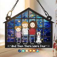 And Then There Were - Personalized Window Hanging Suncatcher Ornament