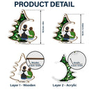 Memorial Christmas Tree Always With You - Personalized Suncatcher Ornament