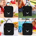 Adorable,Back To School,Custom Photo,Gift For Kids,Cut-Face Photo - Custom Photo Kid Car Racing - Personalized Kids Lunch Bag
