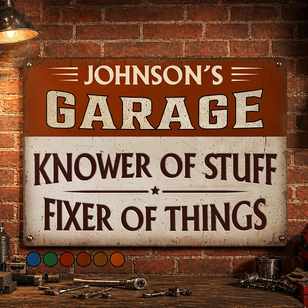 Knower And Fixer - Personalized Classic Metal Signs