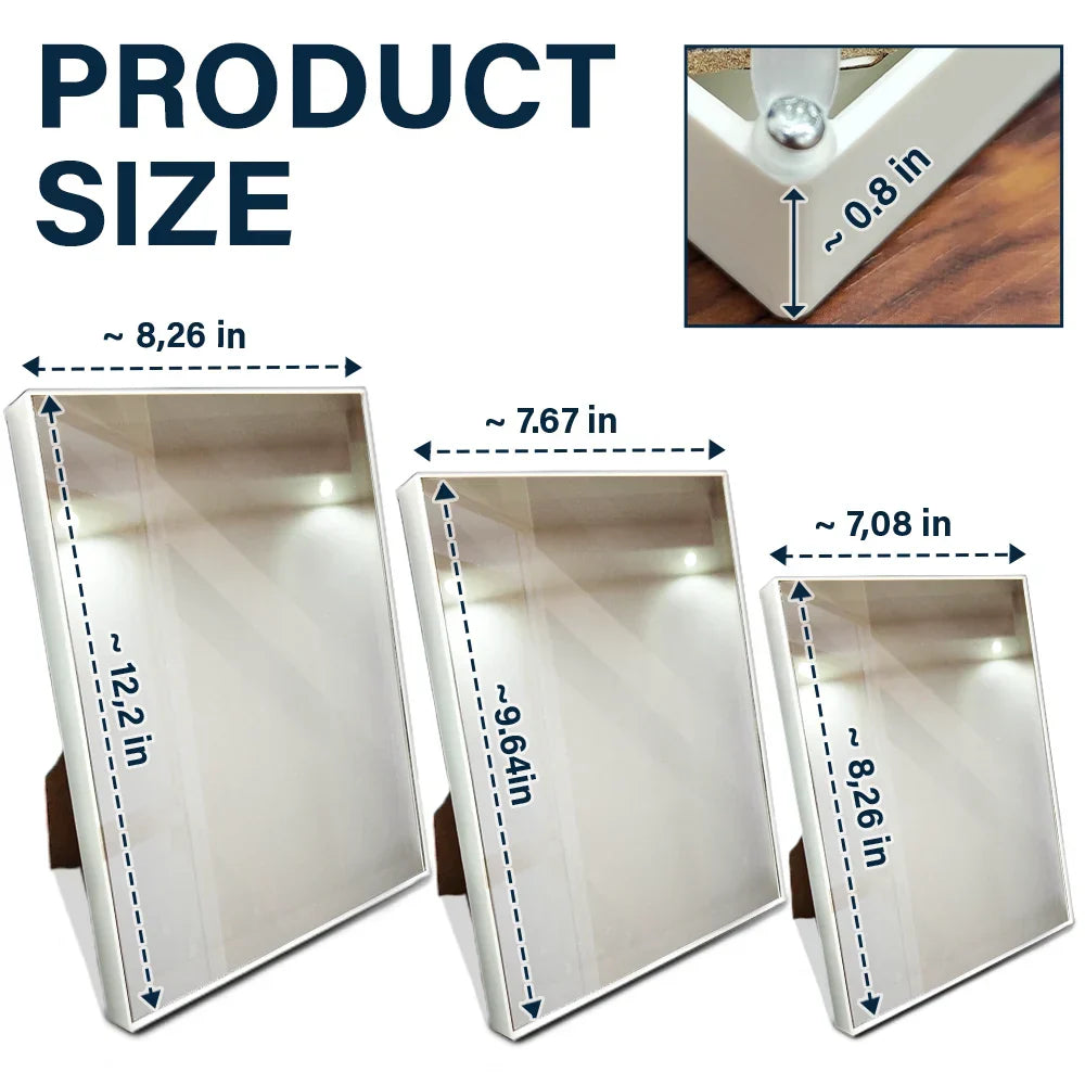 Mom We Hope Every Time You Light This Up - Personalized LED Mirror Frame Lamp