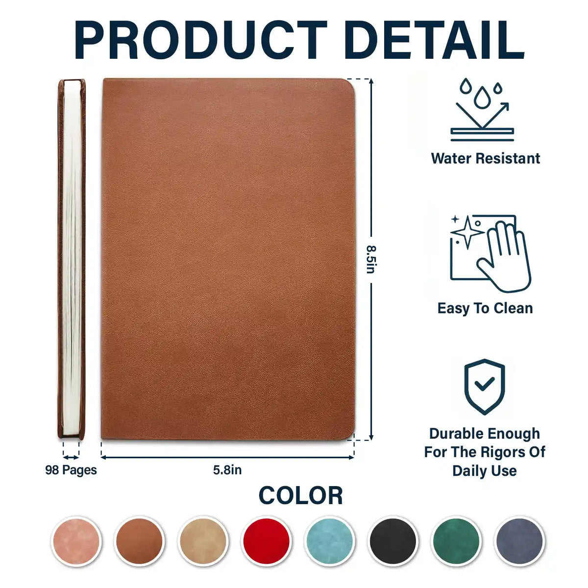 Gift For Men,Gift For Father,Gift For Grandpa,Top Market,Non-Eng,Icon,Humorous - Brilliant Ideas I Had While Drinking - Personalized Leather Journal