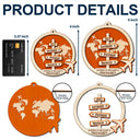 Travel Couple Goal, Destination Of All Year - Personalized 2-Layered Wooden Ornament
