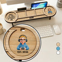 Gift For Men,Gift For Father,Gift For Mother,Gift For Women,Gift For Husband,Gaming,Dad's Hobby,Mom's Hobby,Gift For Couples,Non-Eng,Vector,Humorous - Dad By Day Gamer By Night - Personalized Desk Organizer