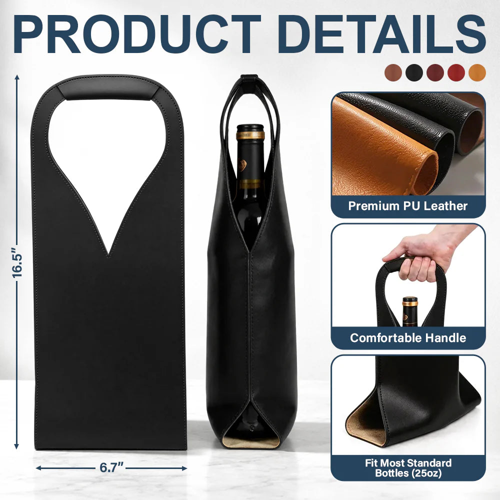 Gift For Yourself,Gift For Women,Gift For Men,Retirement,Happy,Vector,Grateful - The Legend Has Retired Not My Problem Anymore - Personalized Leather Wine Bag