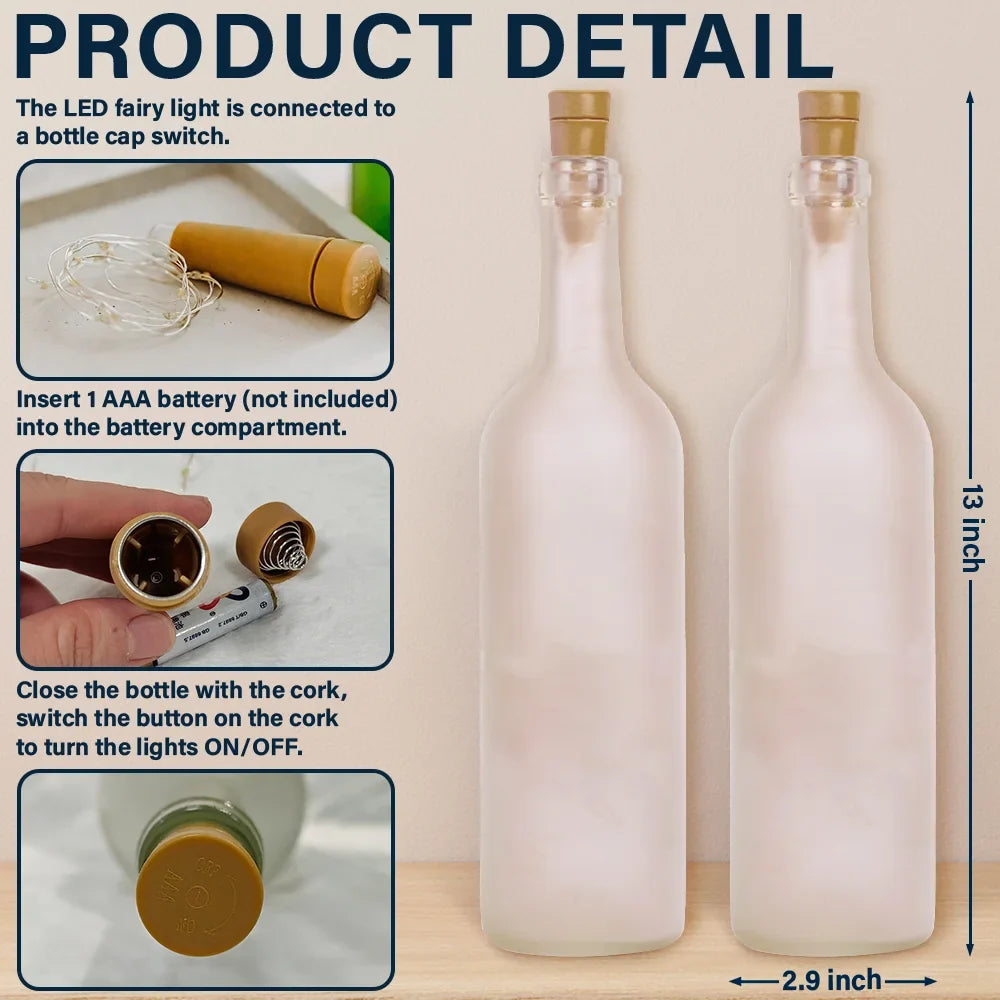 Custom Photo The Day I Found My Missing Piece - Personalized Bottle Light