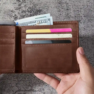 No Returns Or Refunds Chibi Grandkids - Personalized Leather Wallet