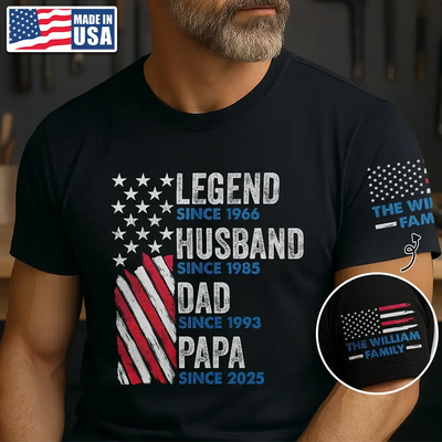 T-Shirt Printed Front And Sleeves (1 sleeve)
