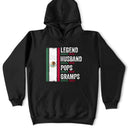 Gift For Father,Gift For Grandpa,Happy,Hispanic - Legend Husband Papa Abuelo Mexican Father Grandfather - Personalized T Shirt