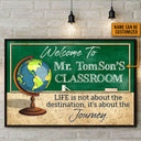 Life Is Not Custom Poster, Teacher Door Sign, Teacher Name Sign