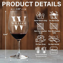 Gift For Yourself,Gift For Women,Gift For Men,Custom Photo,Happy,Gift For Husband,Gift For Wife,Gift For Couples - Life Is Full Of Choices - Personalized Wine Glass
