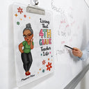 Teacher,Funny - Living That School Teacher Life - Personalized Acrylic Clipboard