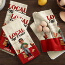 Farm,Outdoor Decor,Chicken,Pet Lovers,Humorous,Vector - Local Egg Dealer Chicken Farrm - Personalized Kitchen Towel