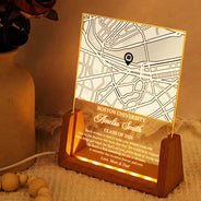 Happy,Family,Gift For Yourself,Gift For Daughter,Gift For Son,Gift For Sisters,Gift For Brothers,Gift For Bestie,Gift For Sibling,Graduation - Location Map Congrats You Did It - Personalized Night Light