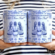Gift For Bestie, Old Best friends, Love - Long Time To Grown An Old Friend - Personalized White Edge-to-Edge Mug