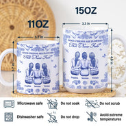 Gift For Bestie, Old Best friends, Love - Long Time To Grown An Old Friend - Personalized White Edge-to-Edge Mug