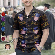 Happy,Graduation,Funny,Family,Gift For Boyfriend,Gift For Girlfriend,Gift For Women,Gift For Men,Gift For Mother,Gift For Father,Gift For Grandpa,Gift For Grandma - Look Who Graduation - Personalized Hawaiian Shirt