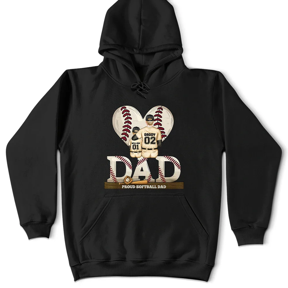 Gift For Father, Love, Baseball - Loving Best Baseball Dad Ever - Personalized T Shirt