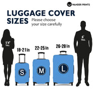 Birth Month Flower Travel Lover - Personalized Luggage Cover