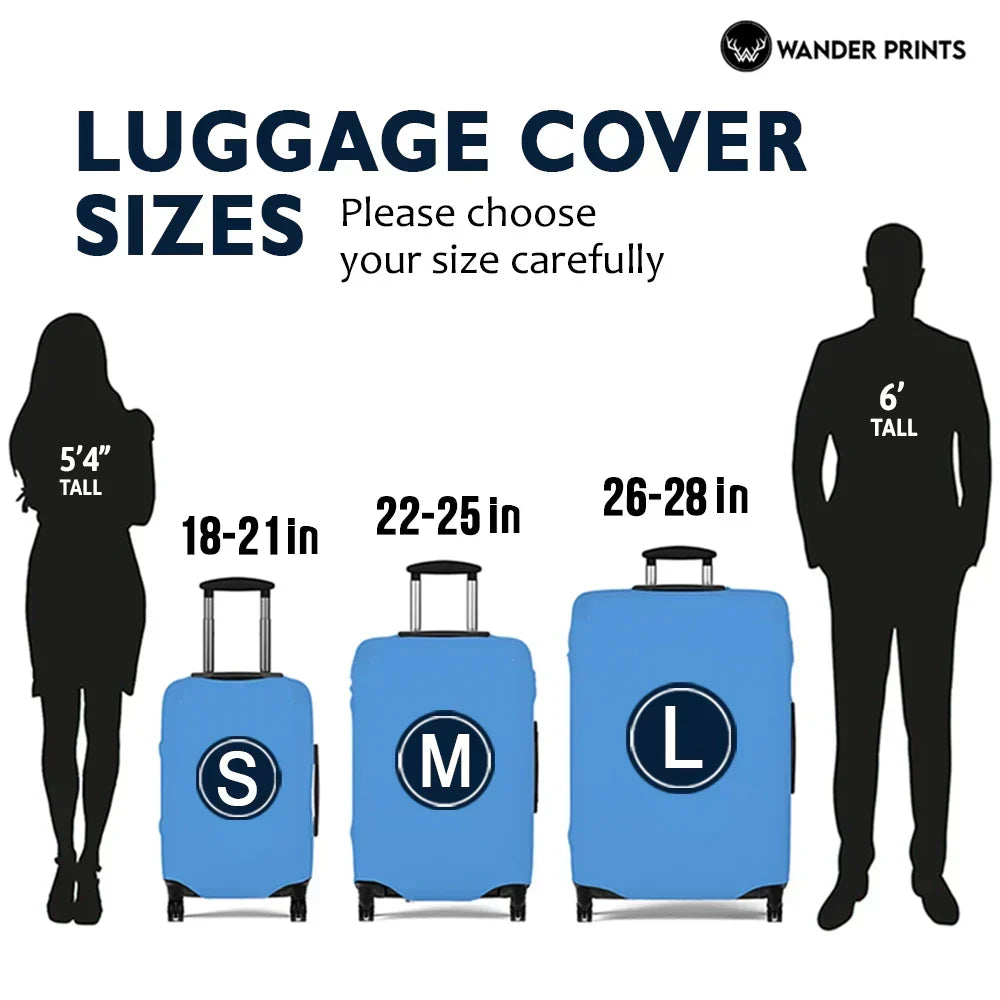 Travel Around The World - Personalized Luggage Cover
