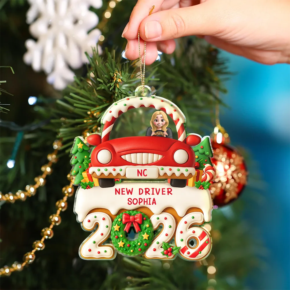 New Driven License - Personalized Custom Shaped Acrylic Ornament