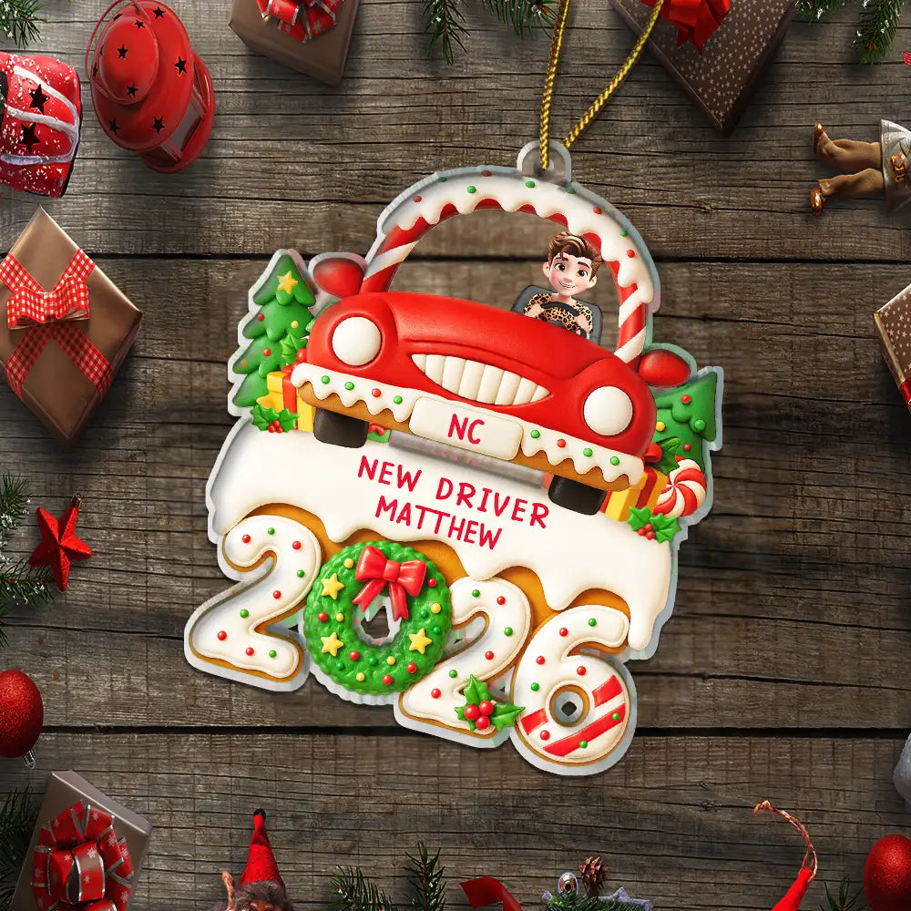 New Driven License - Personalized Custom Shaped Acrylic Ornament