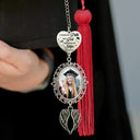 Graduation,Gift For Yourself,Gift For Daughter,Gift For Sisters,Gift For Bestie,Happy, Photo - Custom Photo Bible I Chose My Path But God Ordered My Steps - Personalized Graduation Tassel Charm