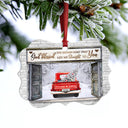 God Blessed The Broken Road - Gift For Husband And Wife - Personalized Custom Wooden Ornament, Aluminum Ornament
