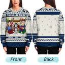Family, Parents, Gift For Kids, Pet Lovers, Dog Lovers, Cat Lovers - Merry Christmas Family With Pets - Personalized Unisex Ugly Sweater