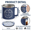 Gift For Brothers, Gift For Bestie, Gift For Men - Congrats On Being My Brother You Lucky Man - Personalized 14oz Stainless Steel Tumbler With Handle