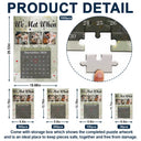 Gift For Couples,Gift For Husband,Gift For Wife,Custom Photo,Love - Custom Photo Calendar Couple The Day Our Journey Began - Personalized Jigsaw Puzzle