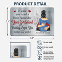 Gift For Couples,Gift For Husband,Gift For Boyfriend,Funny - Couple In Case You Need A Little Reminder Your Wife Loves You - Personalized Aluminum Wallet Card