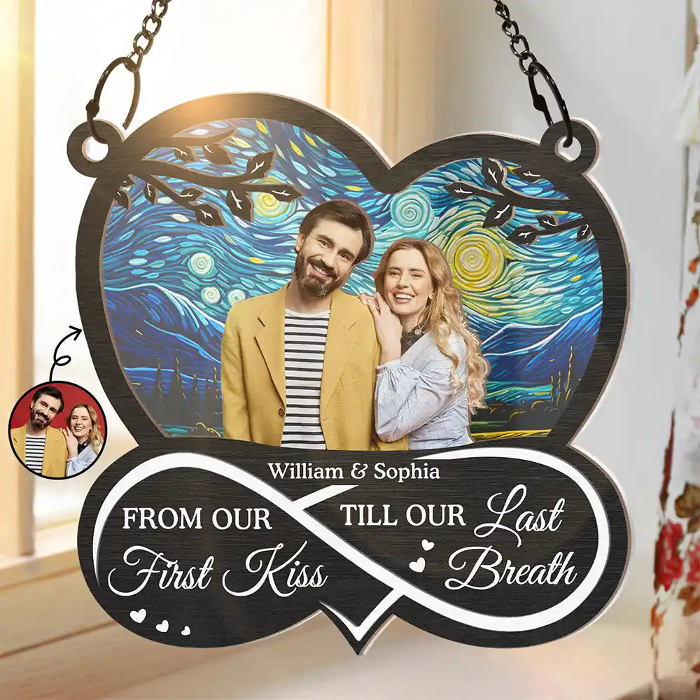 Gift For Couples, Gift For Husband, Gift For Boyfriend - Custom Photo You & Me We Got This Till Our Last Breath Couple - Personalized Window Hanging Suncatcher Ornament