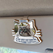 Custom Photo I Will Carry You With Me - Personalized Custom Shaped Car Visor Clip