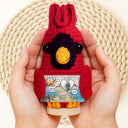 Family, Memorial, Sad - Custom Photo I Miss You - Personalized Doll Crochet With Custom Card