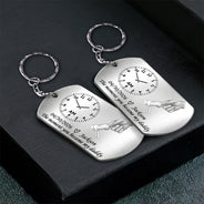 New Dad,New baby,Gift For Father,Happy,Vector,Adorable - The Moment You Became My Dad - Personalized Aluminum Keychain