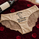 Wedding Anniversary,Gift For Wife,Humorous,Gift For Couples,Custom Text - God Bless This Meal Funny Underwear For Wife - Personalized Panty