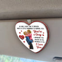 Love,Gift For Couples,Gift For Husband,Gift For Wife,Gift For Boyfriend,Gift For Girlfriend - In Case I Don't Say It Enough 3D Kissing Couples - Personalized Custom Shaped Acrylic Car Visor Clip