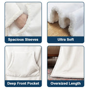 Memorial,Custom Photo,Love - Custom Photo Memorial When You Really Miss Me Hug This Blanket - Personalized Wearable Blanket With Sleeves