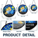 Gift For Father,Gift For Grandpa,Non-Eng,Photo - Starry Night,Proud - Custom Photo Starry Night Best Dad Papa Ever - Personalized Stained Glass Window Hanging Suncatcher
