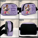 Gift For Yourself,Gift For Women,Gift For Men,Travel,Happy - All My Travel Crap - Personalized Crossbody Belt Bag