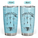 Gift For Father,Gift For Grandpa,Fishing,Non-Eng,Icon,Proud - Reel Cool Dad Grandpa - Personalized Tumbler