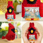 Family, Memorial, Sad - Custom Photo I Miss You - Personalized Doll Crochet With Custom Card