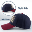 Gift For Father,Gift For Grandpa,Independence Day,Custom Text,Confident - Stars & Stripes US Flag American Dad Grandpa - Personalized Two Tone Cap