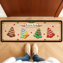 Sentimental,Christmas,Family,Icon - Custom Family Christmas Cookie - Personalized Runner Rug