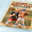 Gift For Husband,Gift For Yourself,Gift For Men,Gift For Father,Sport Dad,Dad's Hobby,Grandpa's Hobby,Baseball,Non-Eng,Photo - Toybox Figure,Playful - Custom Photo Toybox Figure Baseball I Caught The Best Dad - Personalized Custom Shaped Acrylic Plaque
