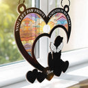 Pet Memorial My Hardest Goodbye Dog Cat - Personalized Window Hanging Suncatcher Ornament